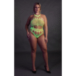 Body vert fluo à encolure grecque – Image 9