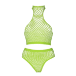 Ensemble vert fluo à col montant avec culotte – Image 11
