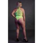 Ensemble vert fluo à col montant avec culotte – Image 10