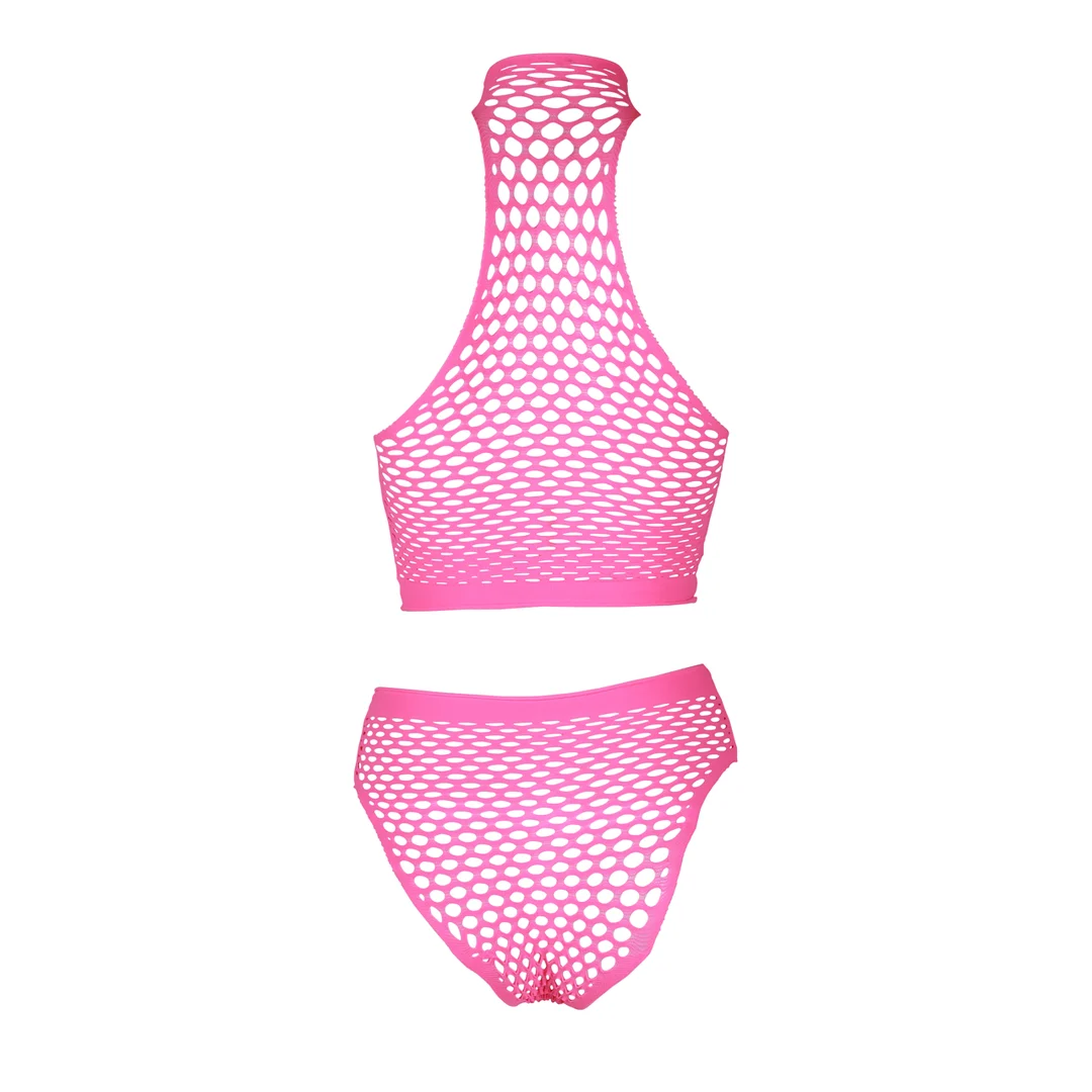 Ensemble vert fluo à col montant avec culotte – Image 18