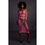 Crop top vert néon avec jupe longue – Image 15