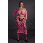 Crop top vert néon avec jupe longue – Image 21