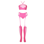 Ensemble vert fluo avec crop top et bas – Image 23