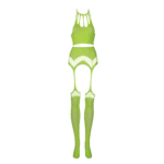 Ensemble vert fluo avec crop top et bas – Image 5