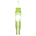 Ensemble vert fluo avec crop top et bas – Image 6