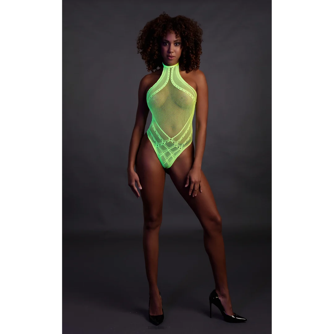 Body rose fluo à encolure dos nu – Image 9