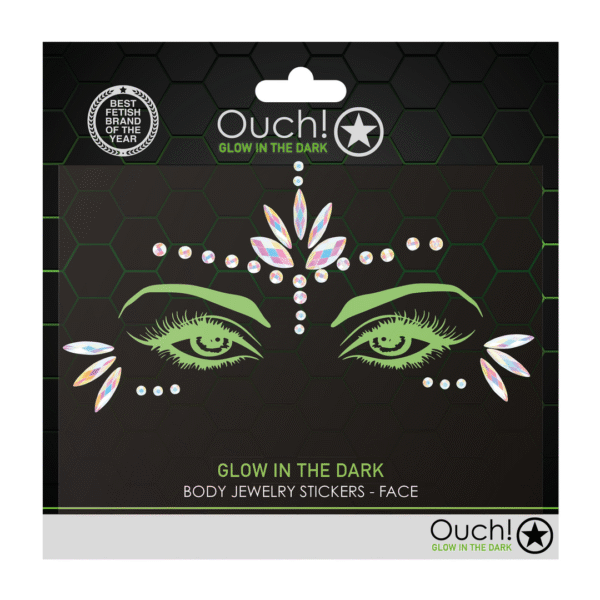 Ouch! Bijoux autocollants phosphorescents pour le visage