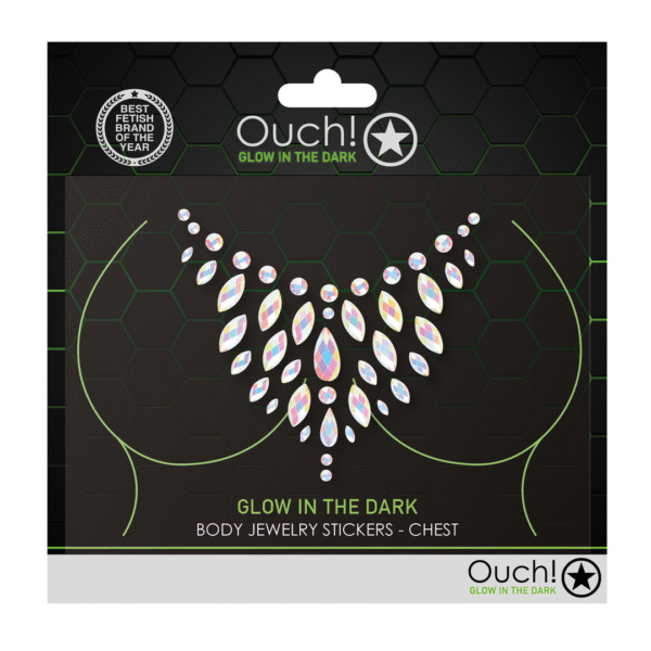 Autocollants lumineux Ouch! by Shots pour la poitrine