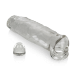 Gaine pénienne avec insert vibrant – Transparent – Image 2