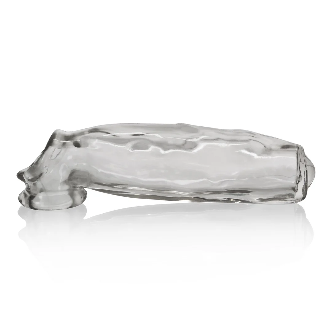 Gaine pénienne avec insert vibrant – Transparent – Image 4