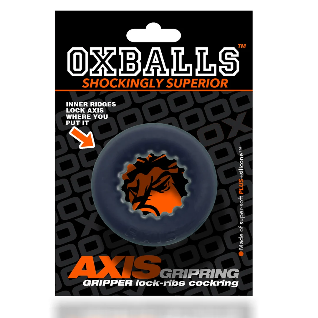 OX-3068-BLKICE_1_1 Cockring non vibrant avec intérieur nervuré – Black Ice – Image 1