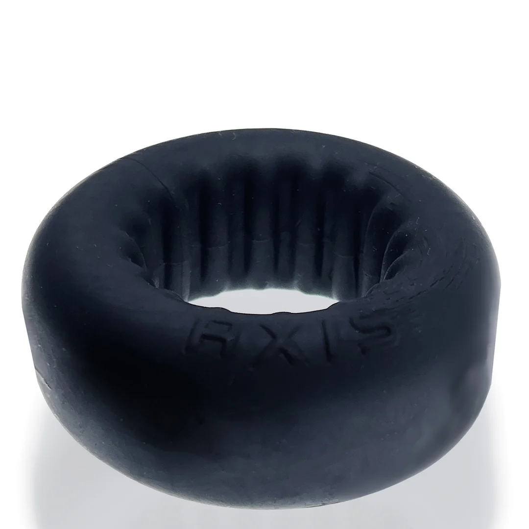 Cockring non vibrant avec intérieur nervuré – Black Ice – Image 2