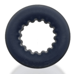 Cockring non vibrant avec intérieur nervuré – Black Ice – Image 4