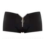 Short à fermeture éclair Male Power avec anneau pénien rouge – Image 7