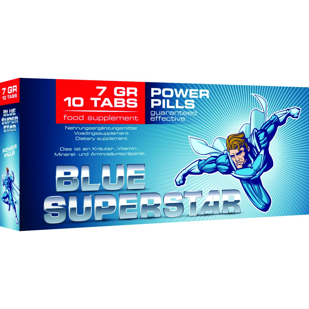 PHA044_1_1 Blue Superstar, capsules stimulantes – Image 1