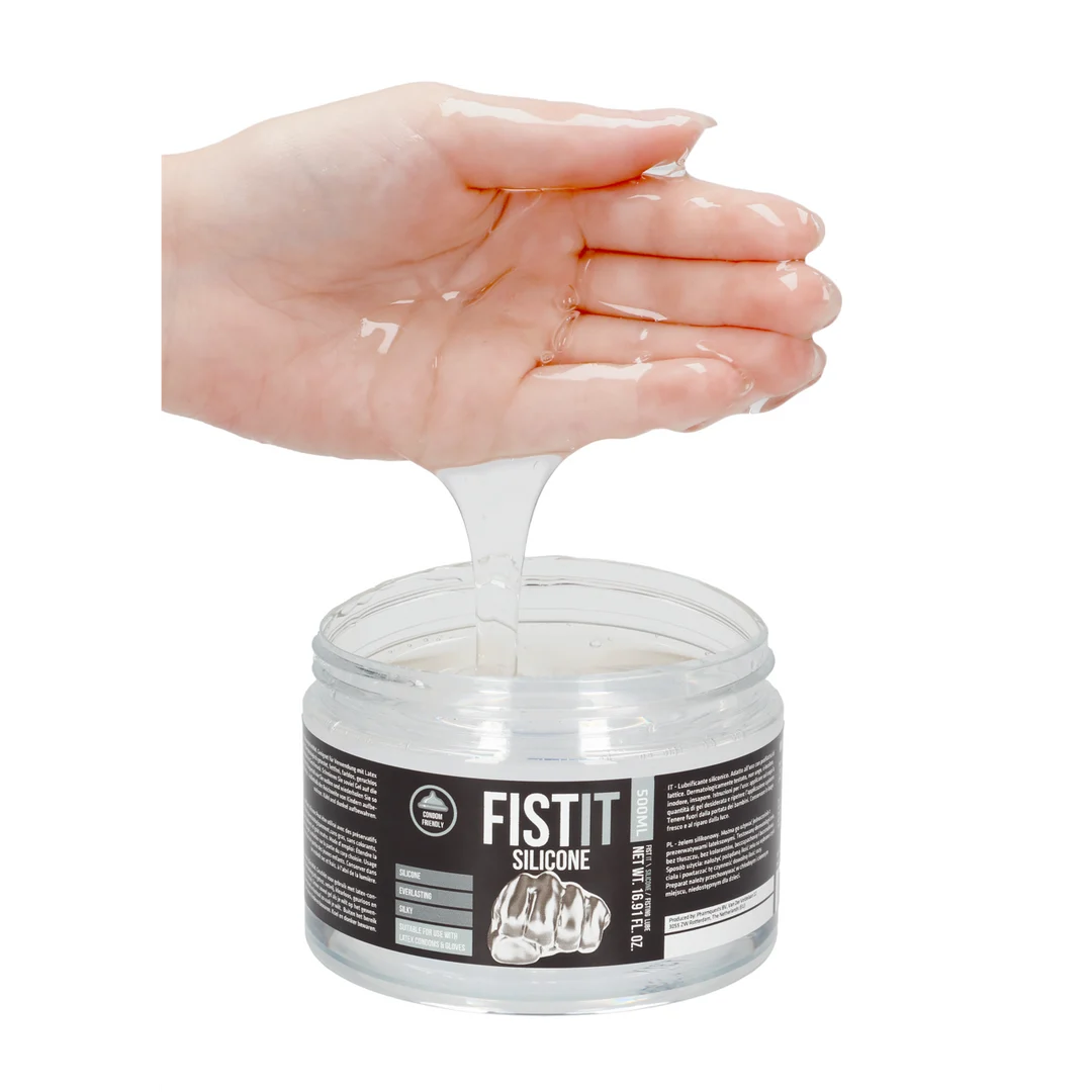 Lubrifiant au silicone, testé dermatologiquement et compatible avec les préservatifs en latex, sans parfum et sans goût, 500 ml, Fist It by Shots – Image 4