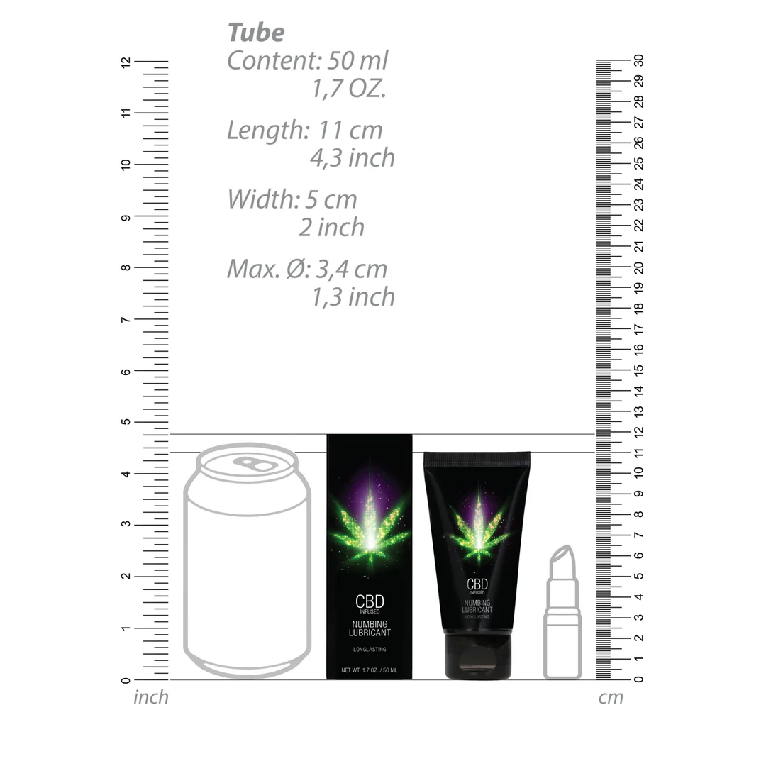 Pharmquests by Shots lubrifiant anesthésiant au CBD 50 ml – Image 6