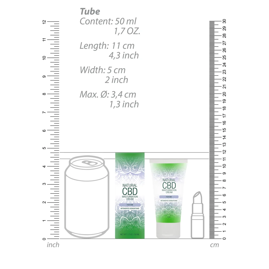 Crème de masturbation au CBD Pharmquests by Shots pour lui, 50 ml – Image 6