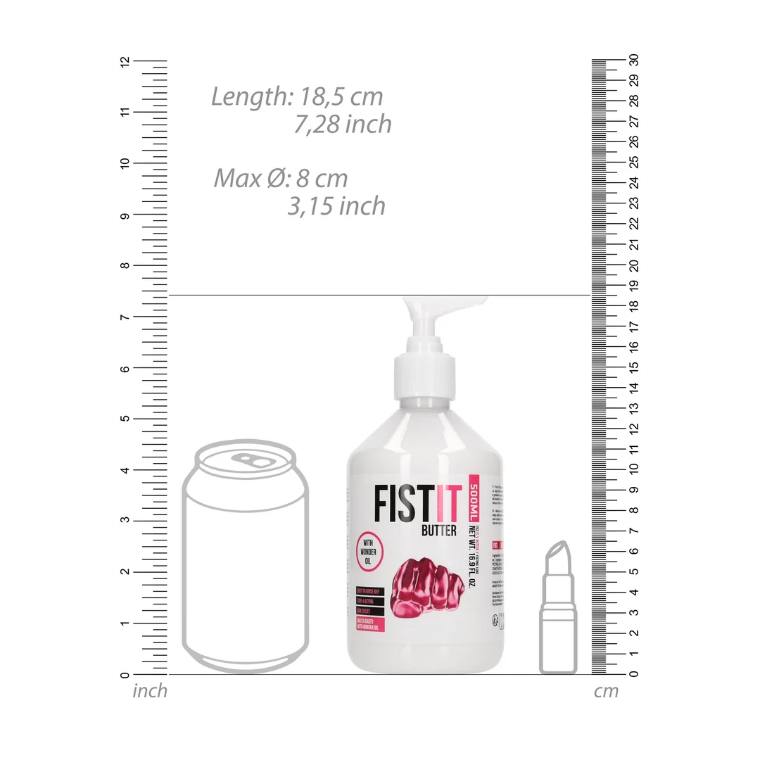 Lubrifiant à base d’eau, effet longue durée avec de l’huile de ricin, sans parfum et sans goût, 500 ml, Fist It by Shots – Image 4