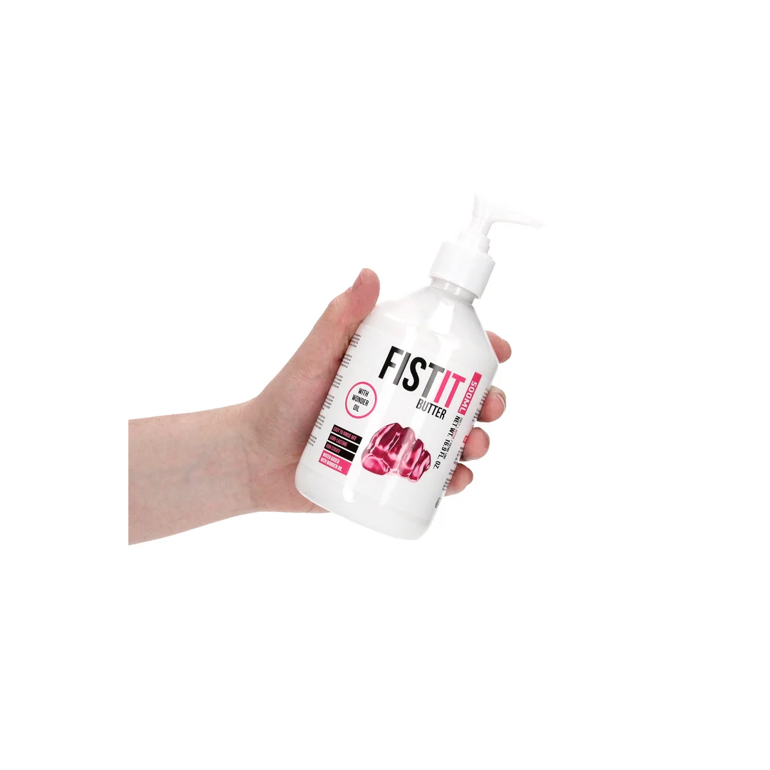 Lubrifiant à base d’eau, effet longue durée avec de l’huile de ricin, sans parfum et sans goût, 500 ml, Fist It by Shots – Image 5