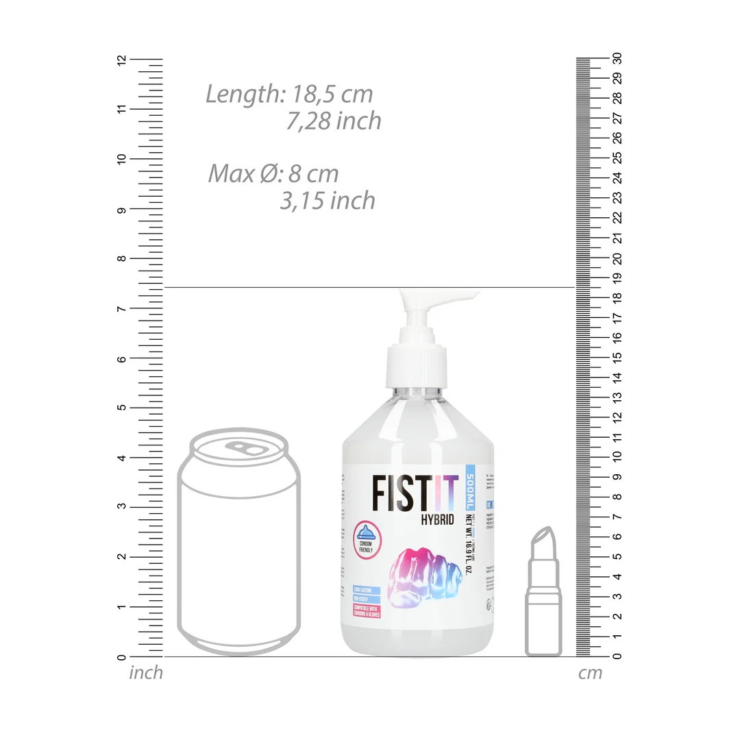 Lubrifiant neutre – Formule hybride à base d’eau et de silicone – Sans parfum, sans goût – 500 ml – Fist It by Shots – Image 4