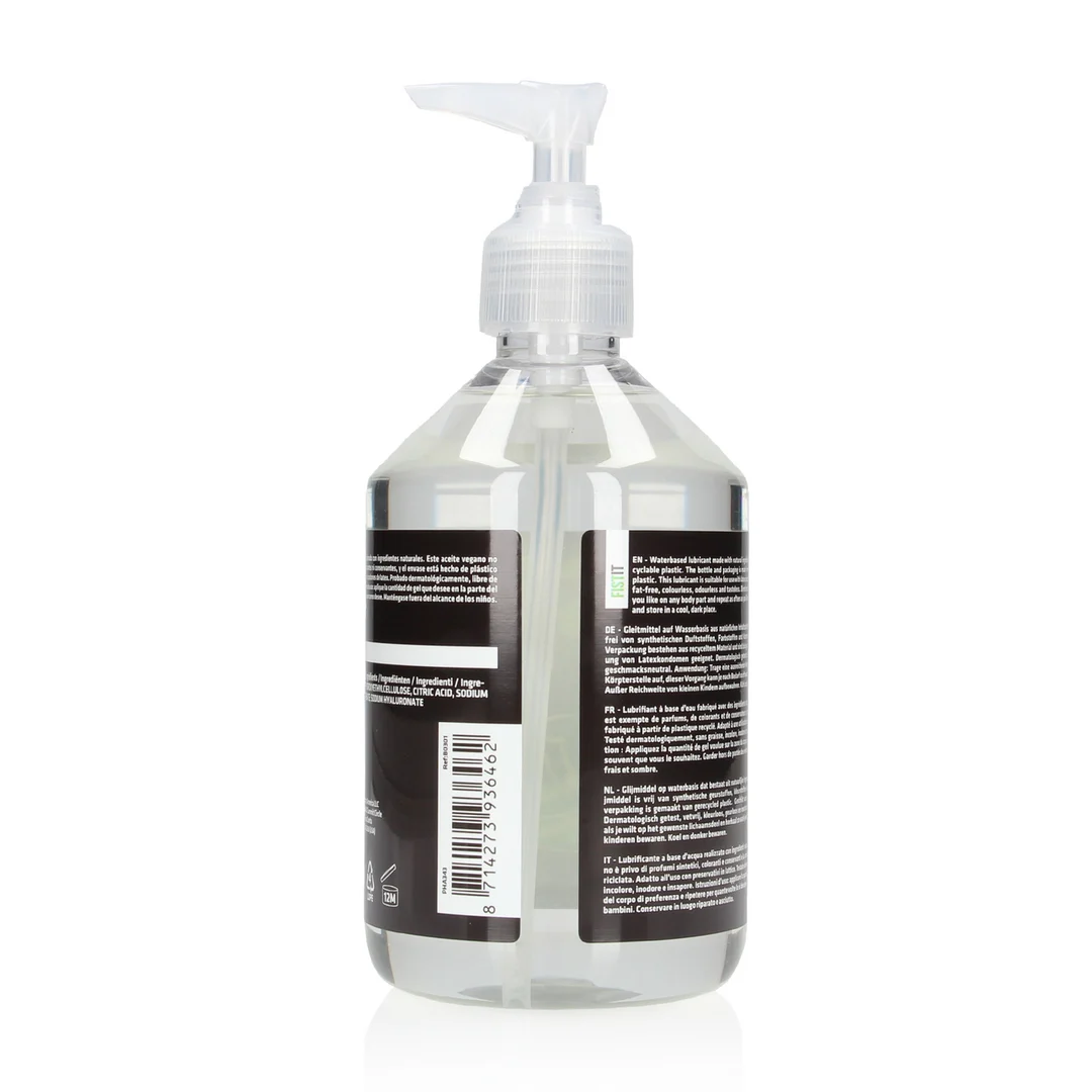 Lubrifiant à base d’eau, formule naturelle et végane, sans parfum et sans goût, 500 ml, Fist It by Shots – Image 1