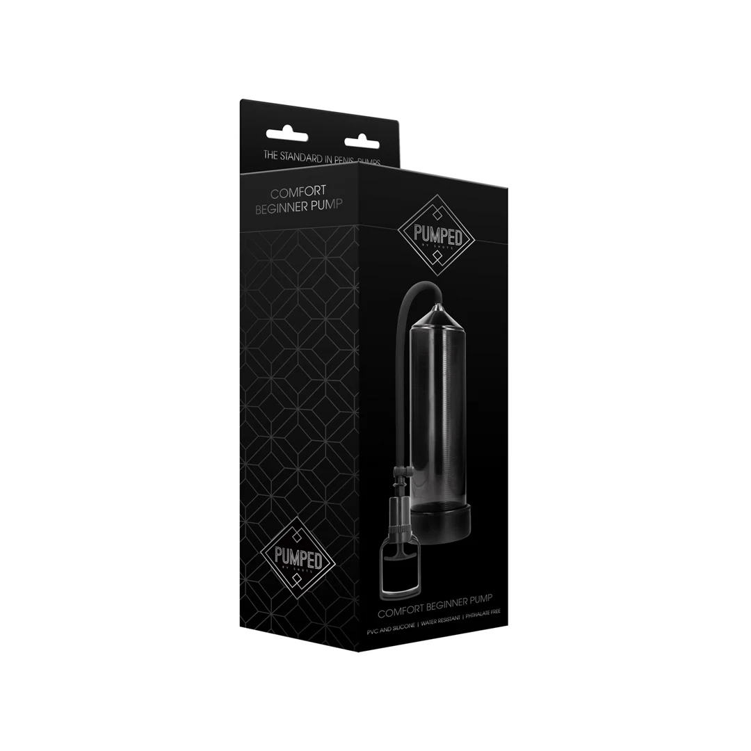 PMP002BLK_1 Pompe pénienne manuelle avec manchon souple : pompe Beginner – Image 1