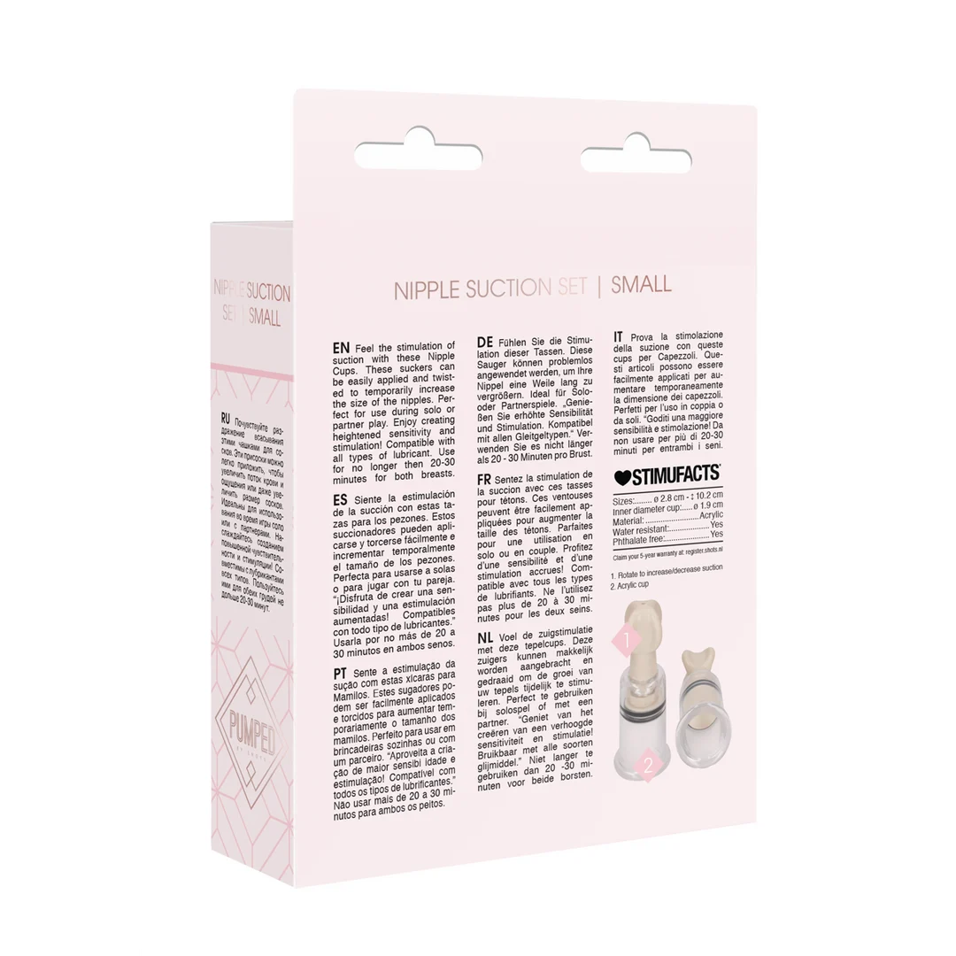 Pumped by Shots Set de ventouses pour mamelons, petit format – Image 2