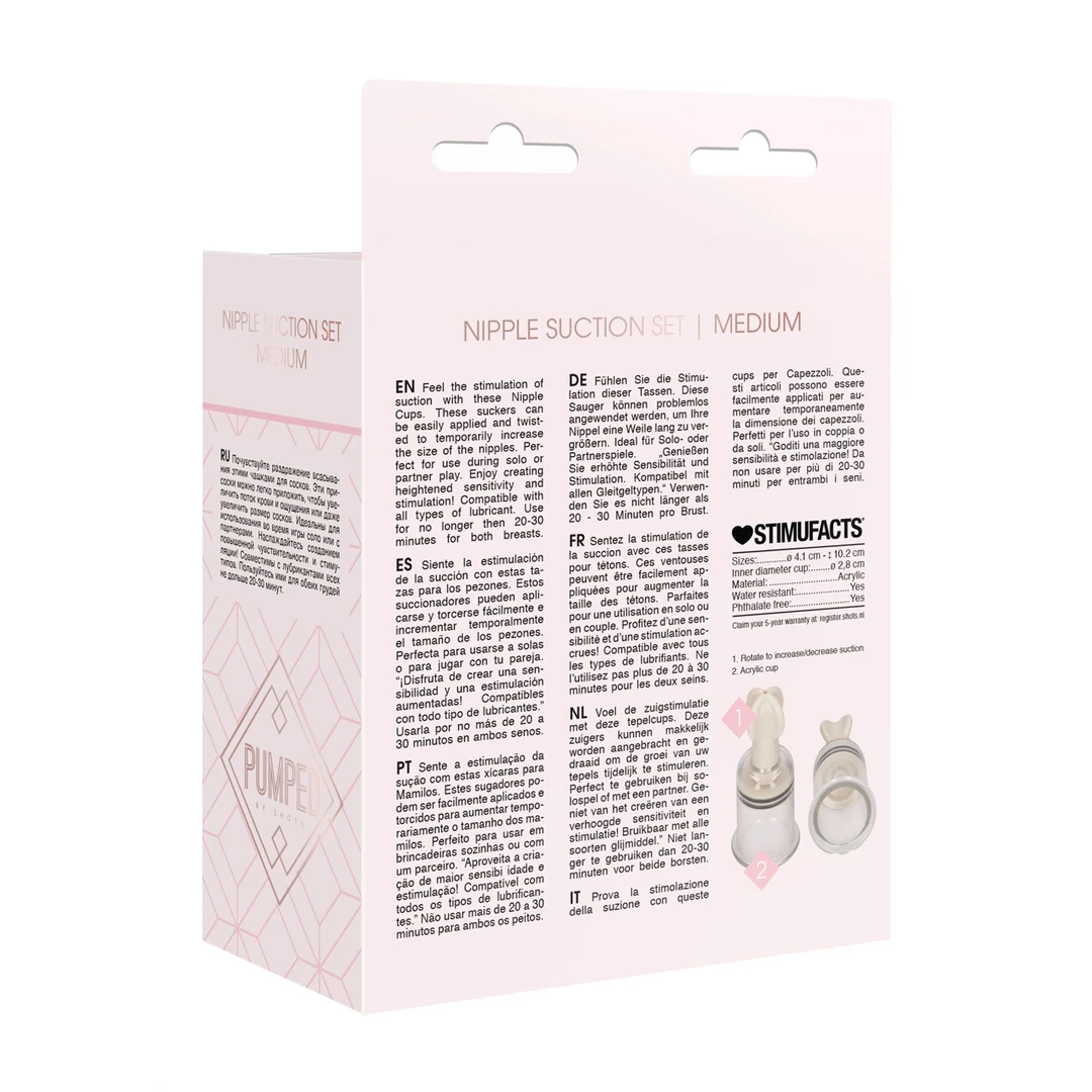 Pumped by Shots Kit de succion pour tétons Medium – Image 2