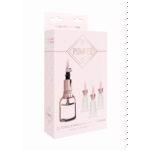 Kit de pompe clitoridienne et tétons Pumped by Shots taille moyenne