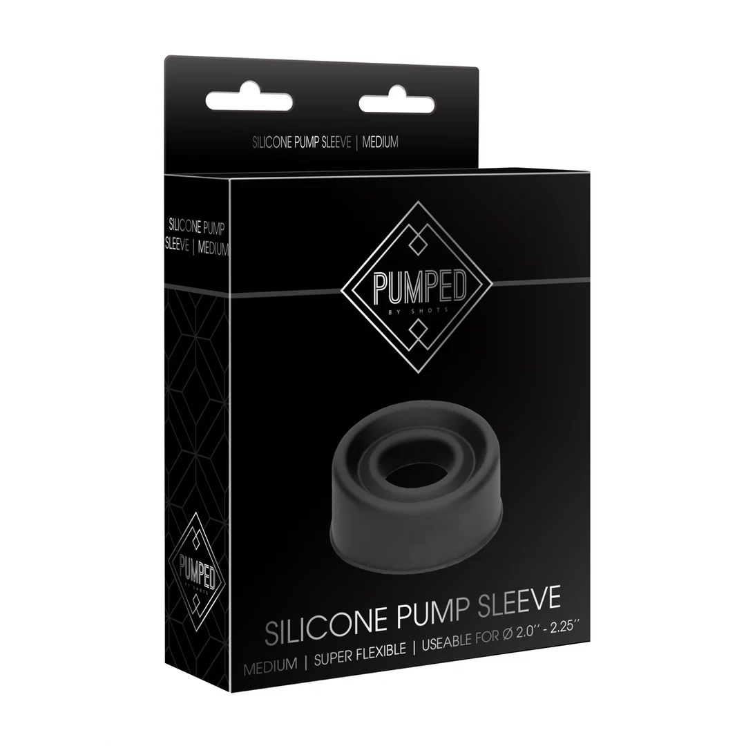 PMP027BLK_1_1 Manchon de pompe en silicone Pumped by Shots Medium – Image 1