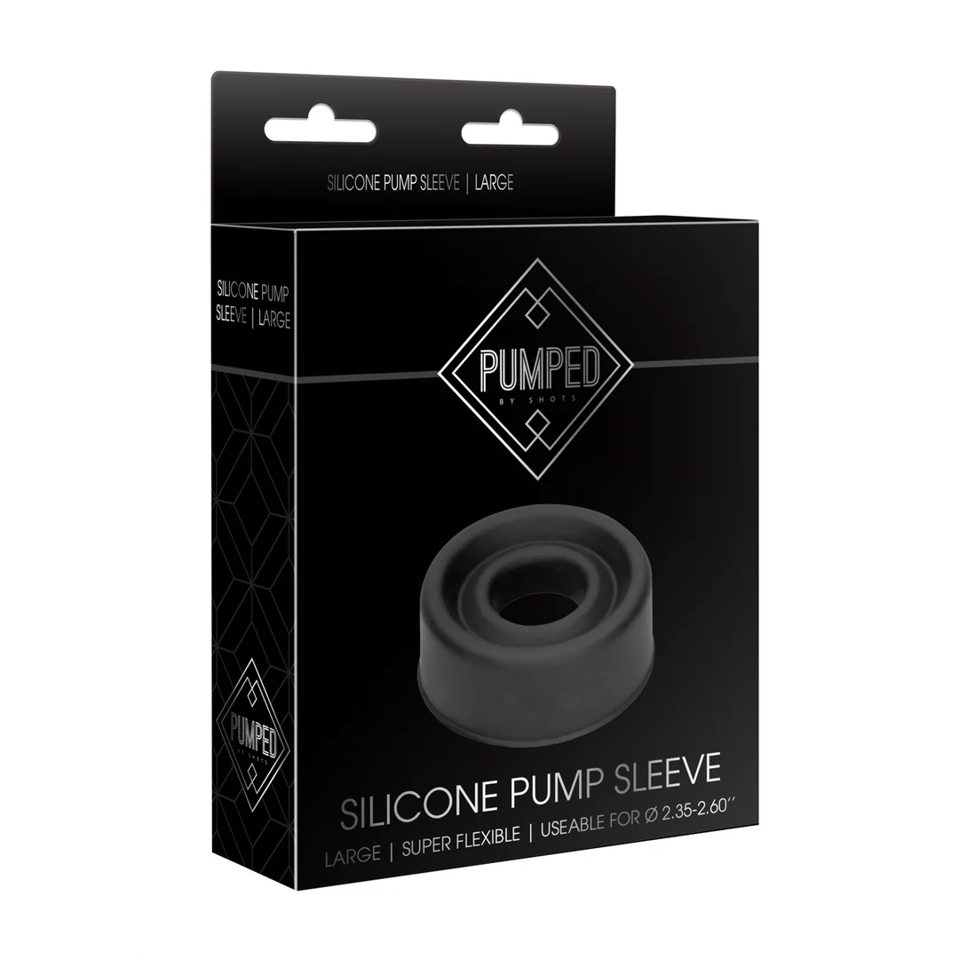 PMP028BLK_1 Manchon de pompe en silicone Pumped by Shots grand – Image 1