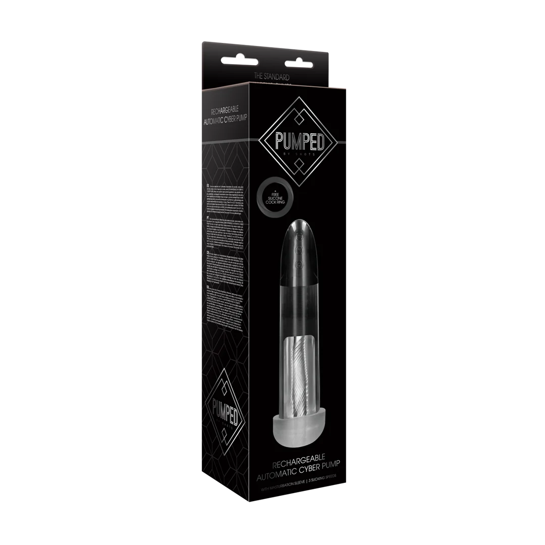 Cyber Pump automatique rechargeable Pumped by Shots avec gaine
