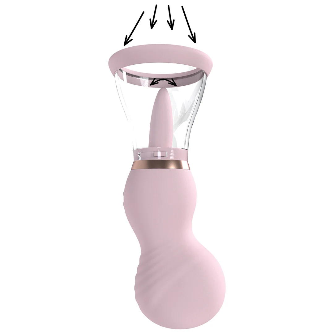 Accessoire pour hommes avec embouts souples – Pompe rechargeable pour vulve et poitrine, violet, testeur – Image 9