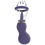 Accessoire pour hommes avec embouts souples – Pompe rechargeable pour vulve et poitrine, violet, testeur – Image 14