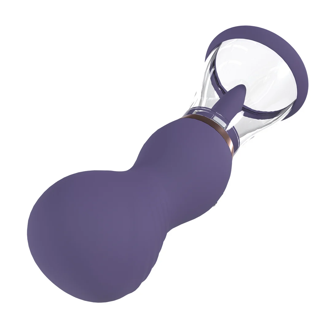 Accessoire pour hommes avec embouts souples – Pompe rechargeable pour vulve et poitrine, violet, testeur – Image 11