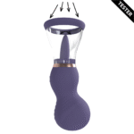 Accessoire pour hommes avec embouts souples – Pompe rechargeable pour vulve et poitrine, violet, testeur – Image 4
