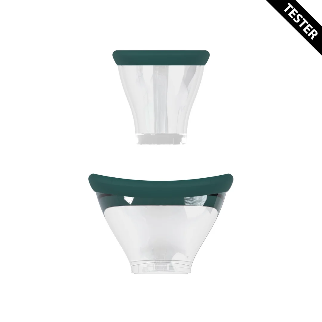 Pompe pour seins et vulve avec embouts confortables – Pompe rechargeable pour vulve et seins - Vert forêt - Testeur – Image 1
