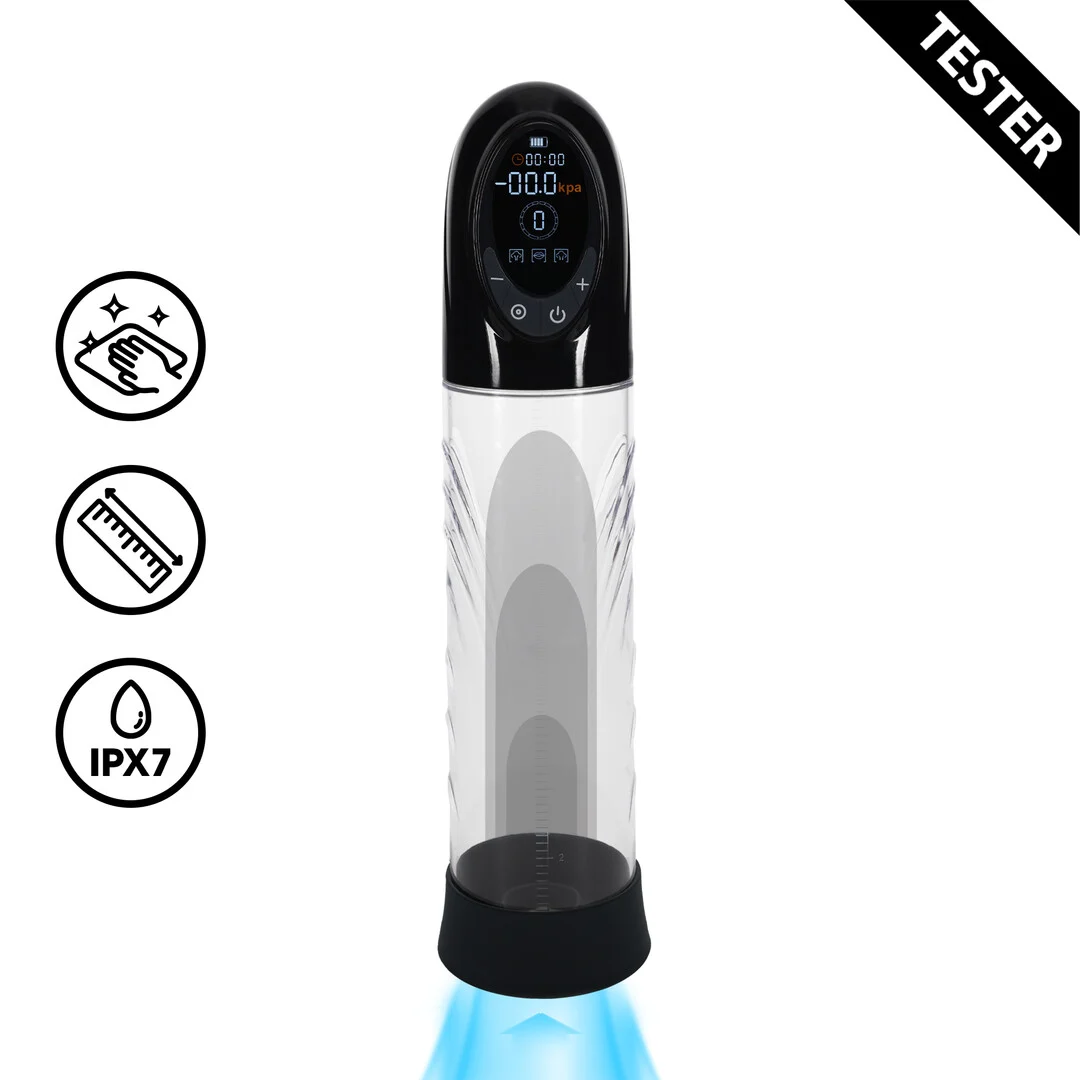 PMP060BLKTEST Pompe à pénis électrique avec 13 fonctions – Testeur – Image 1