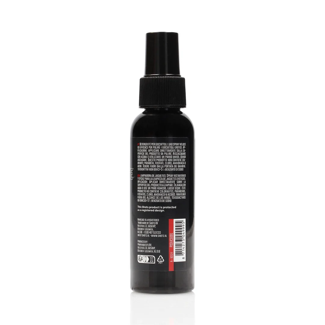 Nettoyant pour sextoys – Spray moussant pour nettoyer les sextoys – ManCage by Shots – 100 ml – Image 2