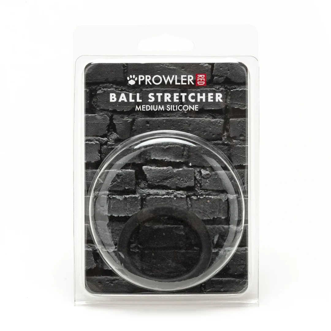 PR-C-022_1_1 Prowler Red stretcher de testicules moyen en silicone noir – Image 1