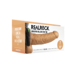 Gode ceinture creux vibrant RealRock avec testicules – Image 4