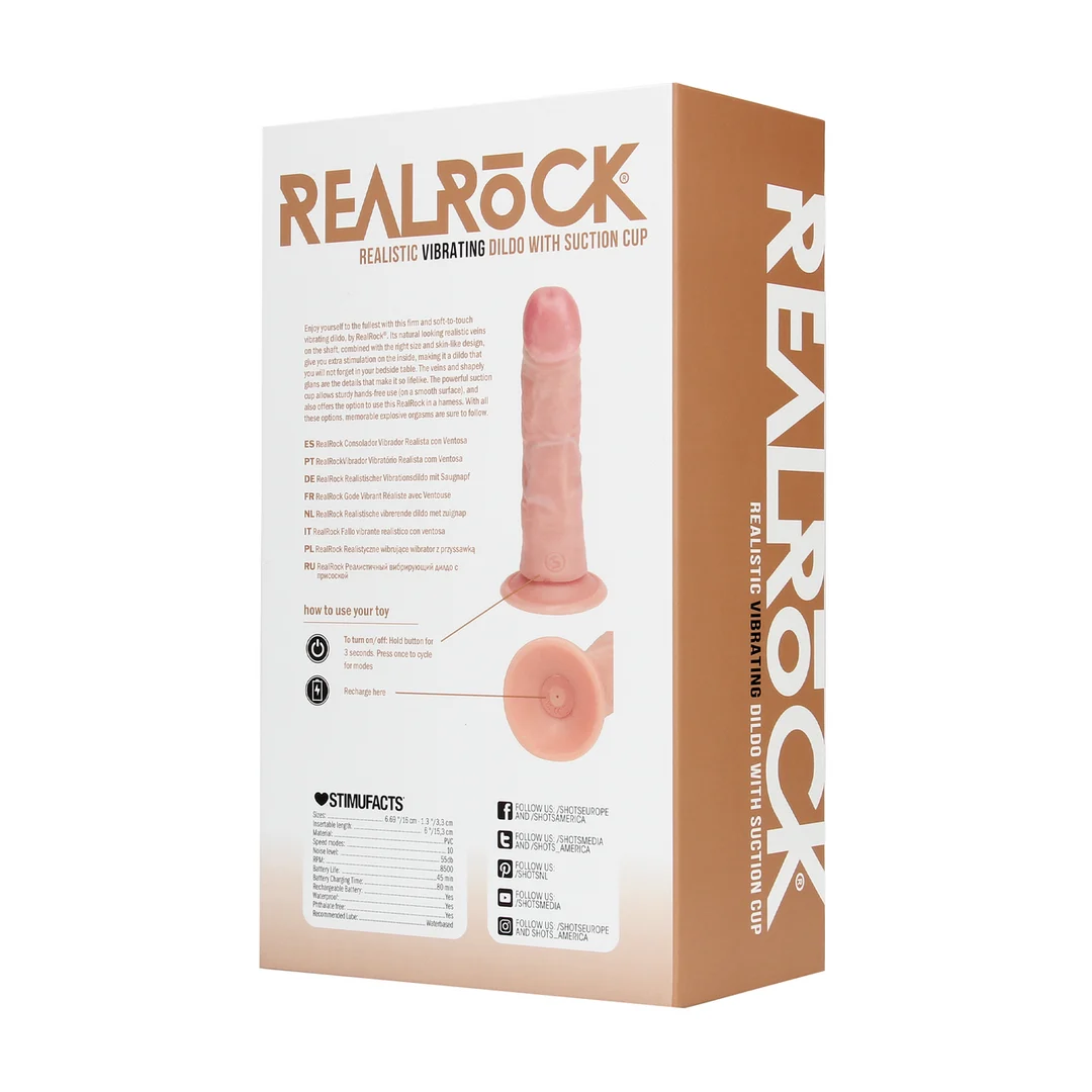 Vibromasseur réaliste avec ventouse – RealRock chair RealRock by Shots – Image 6