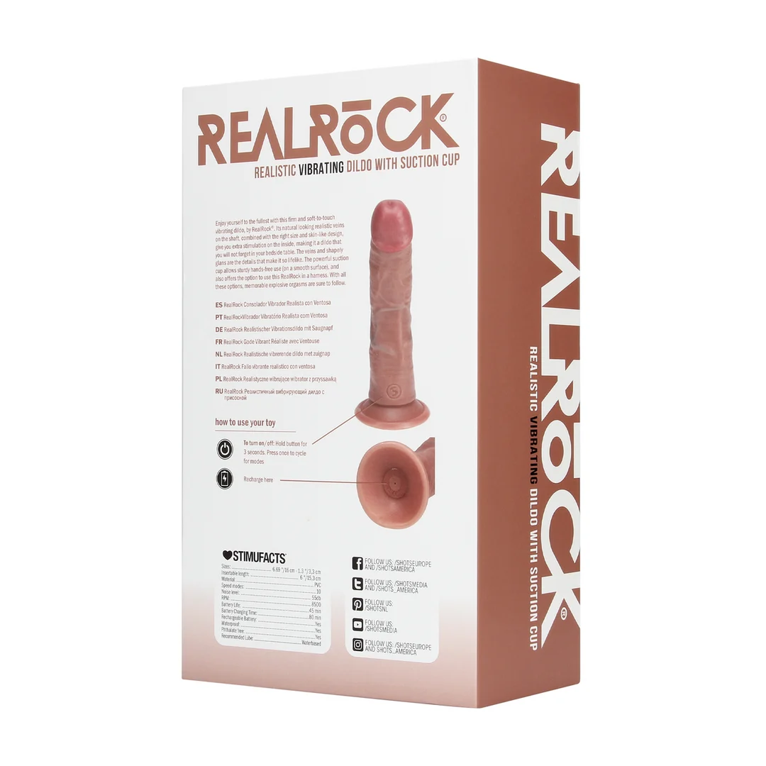 Vibromasseur réaliste avec ventouse – RealRock chair RealRock by Shots – Image 12