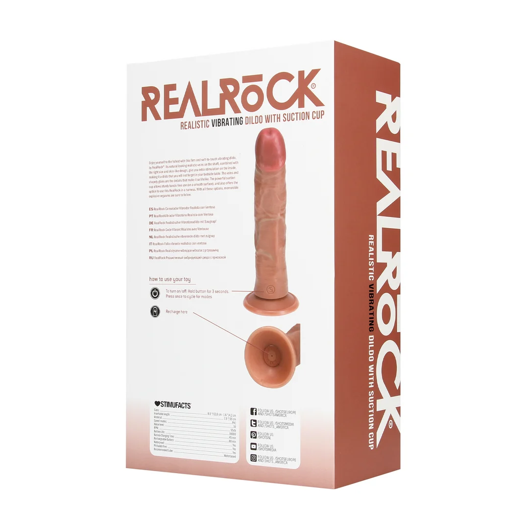 Godemiché incurvé vibrant RealRock – Image 8