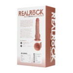 Vibromasseur réaliste avec ventouse, compatible avec un harnais RealRock vlees (18 cm) RealRock by Shots – Image 12