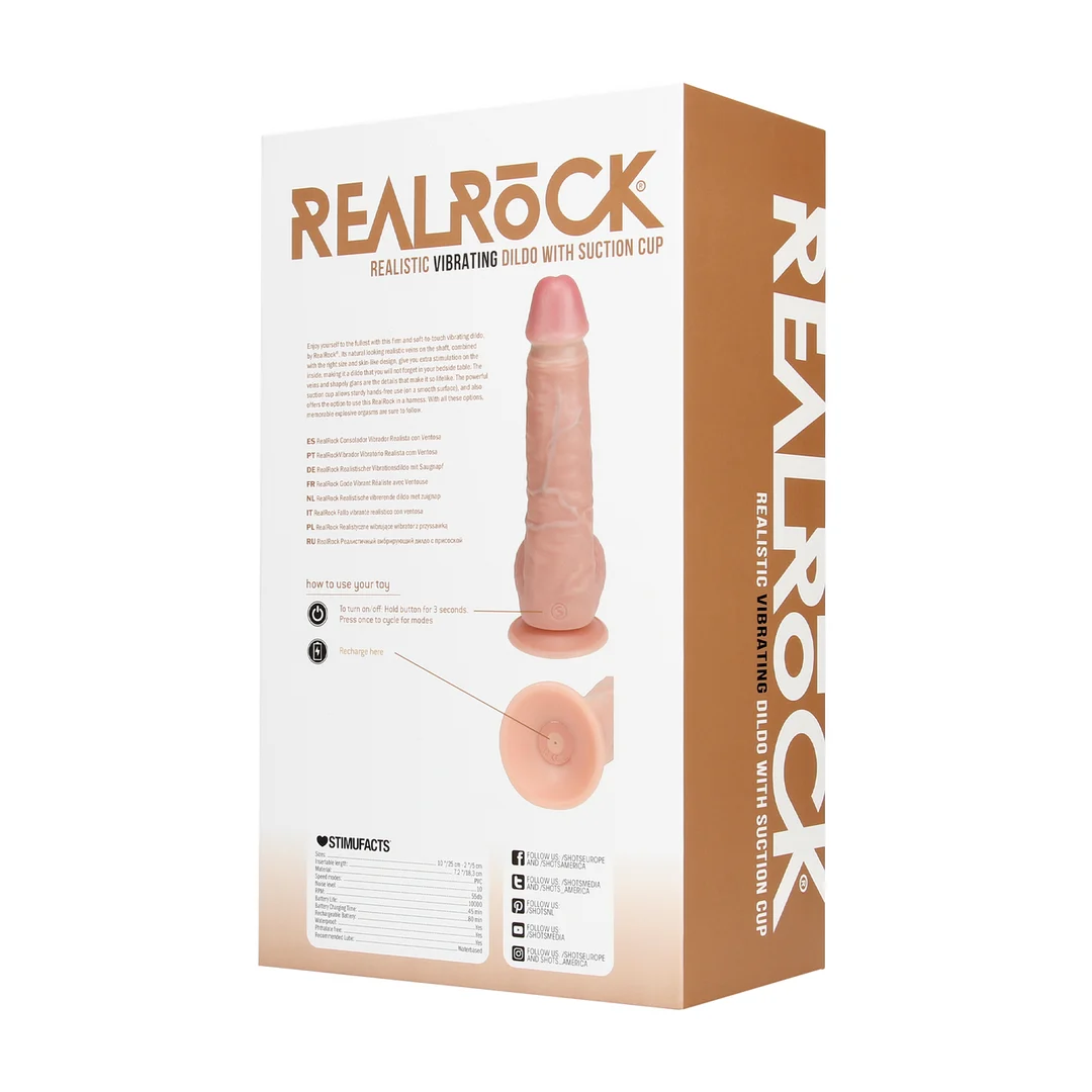 Gode vibrant RealRock avec ventouse – Image 2