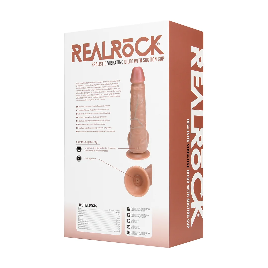 Gode vibrant RealRock avec ventouse – Image 8