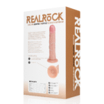 Vibromasseur réaliste avec vibrations et rotation, ventouse, RealRock, chair RealRock by Shots – Image 6