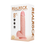 Gode vibrant et rotatif RealRock avec testicules